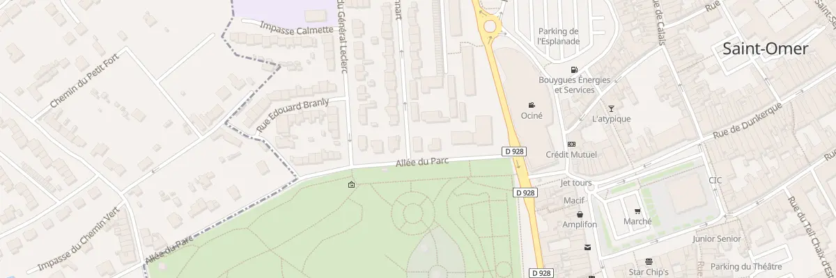 Plan du 1 Rue Jonnart à Saint-Omer