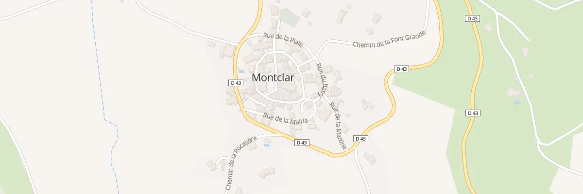 Plan du 39 Le Village à Montclar