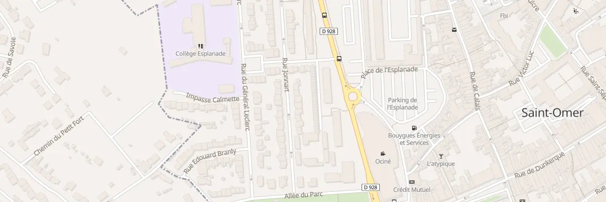 Plan du 11 Rue Jonnart à Saint-Omer