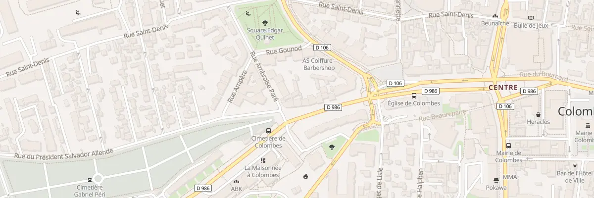 Plan du 44 Rue Gabriel Péri à Colombes