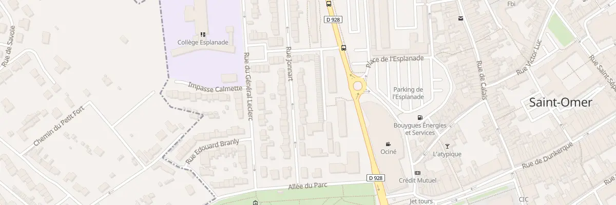 Plan du 7 Rue Jonnart à Saint-Omer