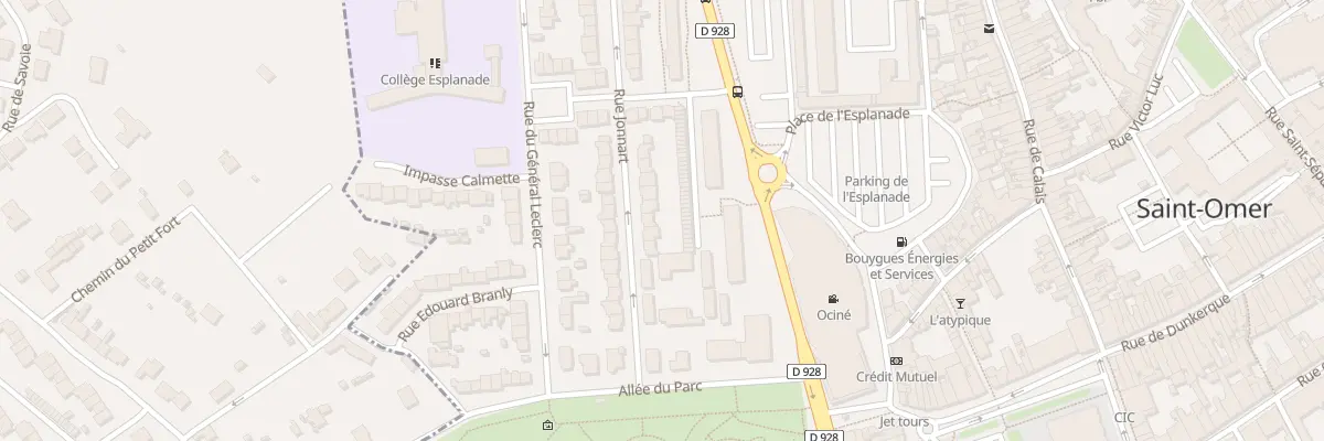 Plan du 5 Rue Jonnart à Saint-Omer