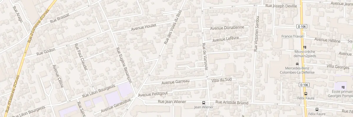 Plan du 125 Rue des Voies du Bois à Colombes