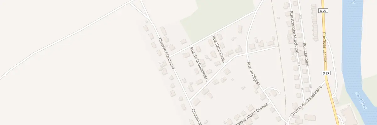 Plan du 3D Rue de la Gaudinière à Lunery