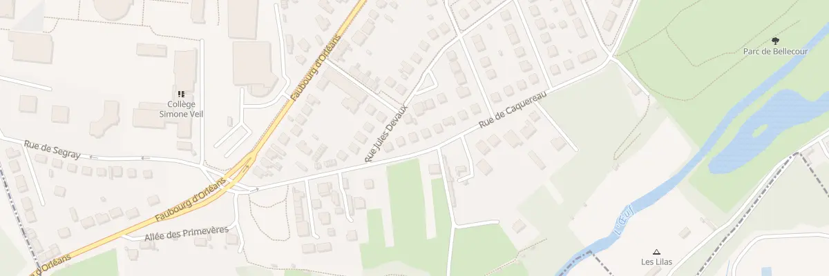 Plan du 48 Rue de Caquereau à Pithiviers