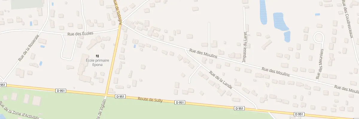 Plan du 2 Rue de la Lande à Neuvy-en-Sullias