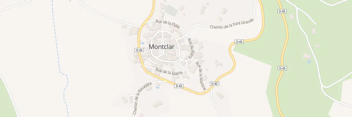 Plan du 38 Le Village à Montclar