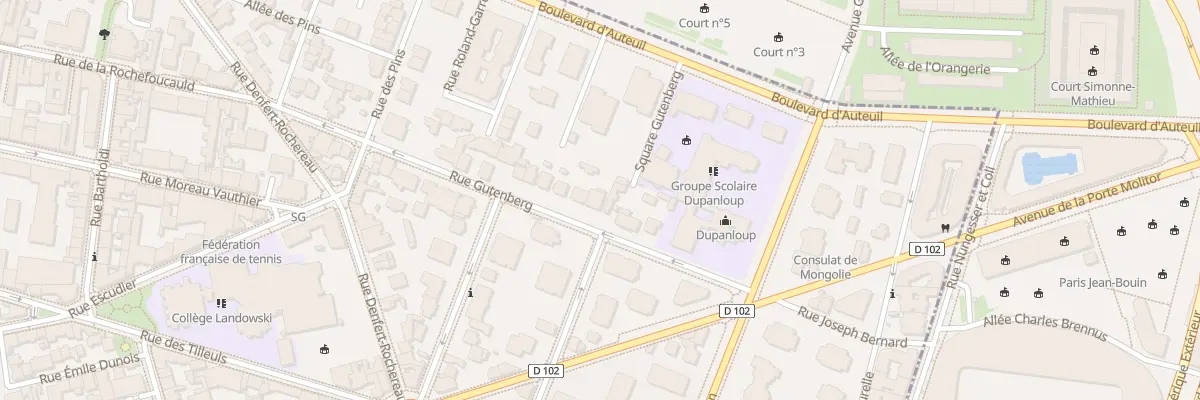 Plan du 33 Rue Gutenberg à Boulogne-Billancourt