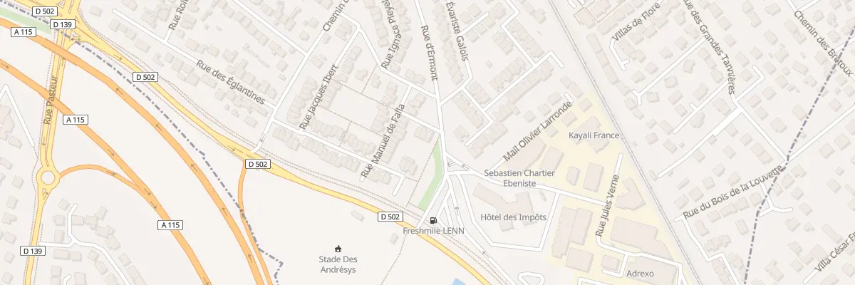 Plan du 7 Rue Manuel de Falla à Saint-Leu-la-Forêt
