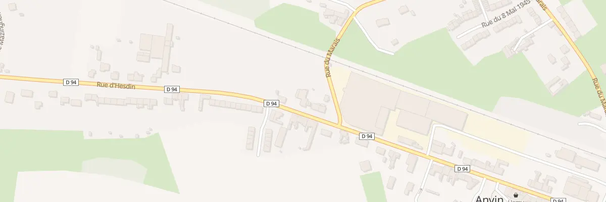 Plan du 589 Rue d’Hesdin à Anvin