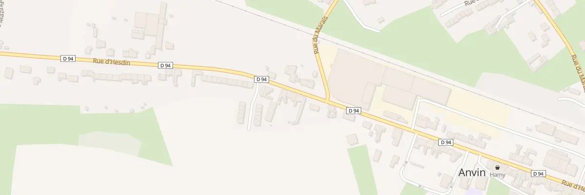 Plan du 572 Rue d’Hesdin à Anvin