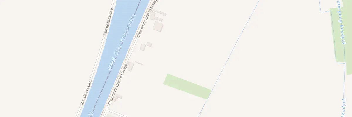 Plan du 825 Che de Contre Halage à Merckeghem