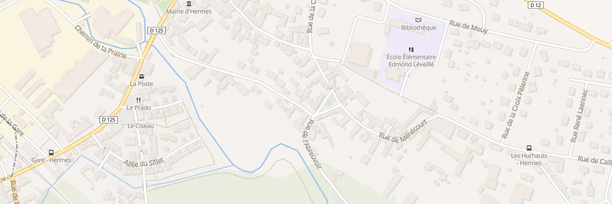 Plan du 25 Rue de Méhécourt à Hermes