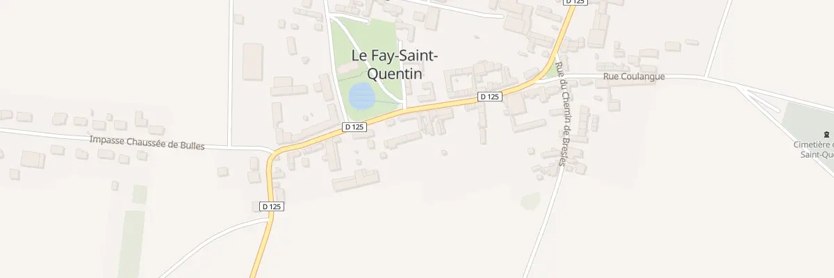 Plan du 12 Rue de la Franche Mare au Fay-Saint-Quentin