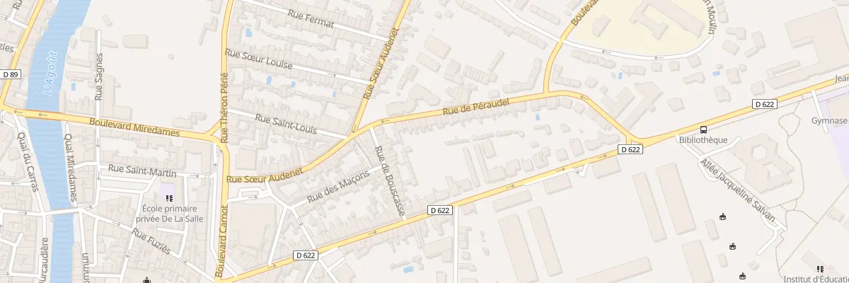 Plan du 12 Rue Peraudel à Castres