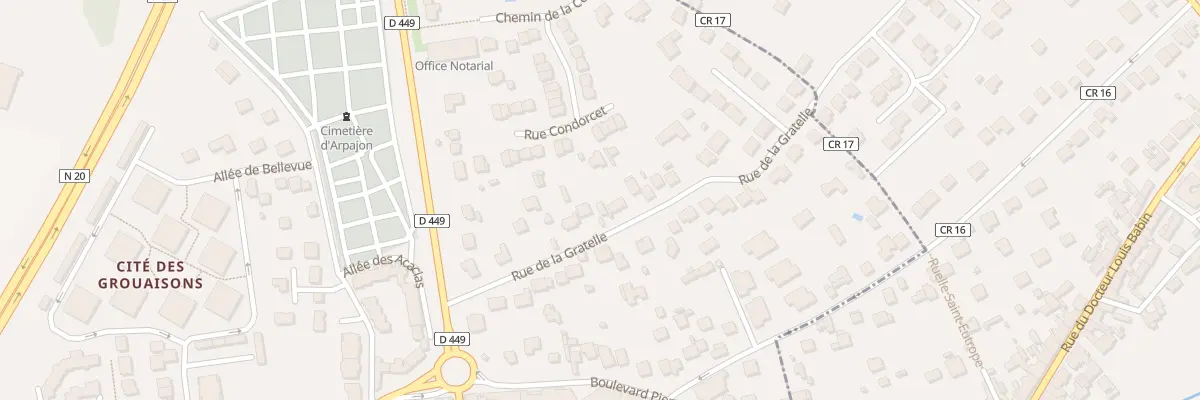 Plan du 17 Rue de la Gratelle à Arpajon