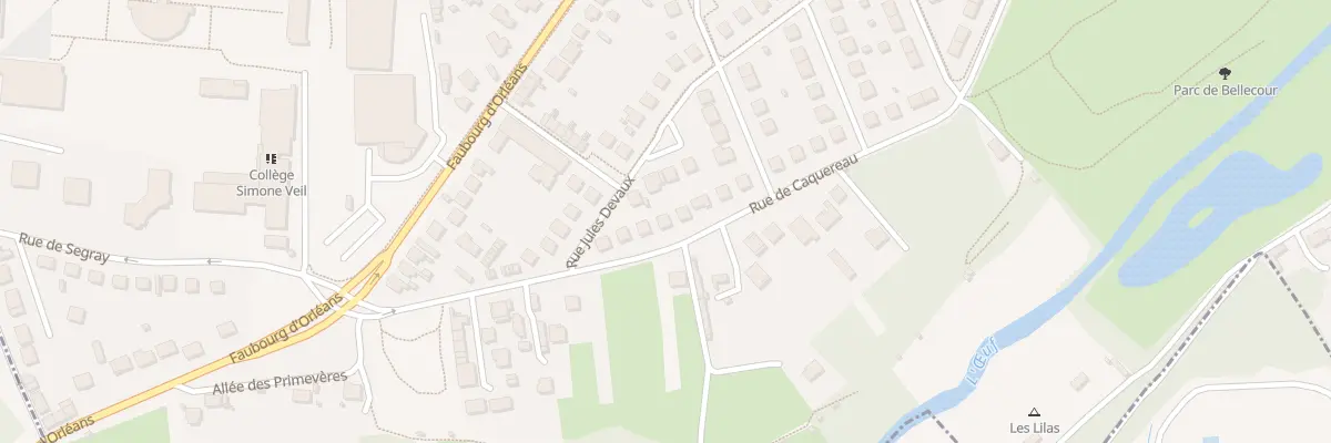 Plan du 46 Rue de Caquereau à Pithiviers
