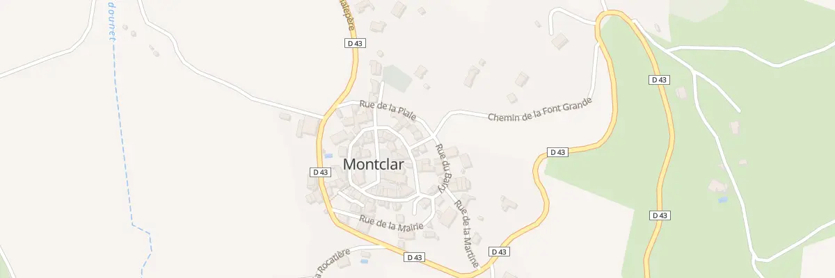 Plan du 1 Rue de la Font Grande à Montclar