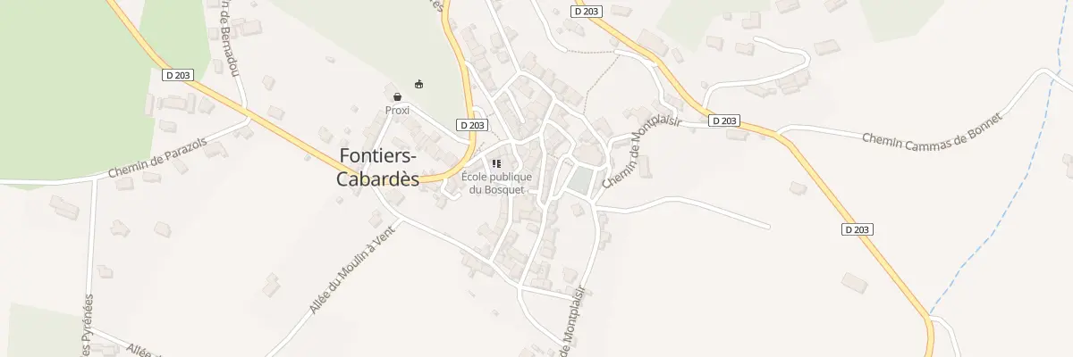 Plan du 60 Le Village à Fontiers-Cabardès