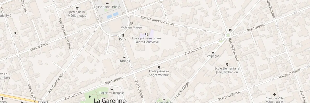 Plan du 44 Rue Sartoris à La Garenne-Colombes