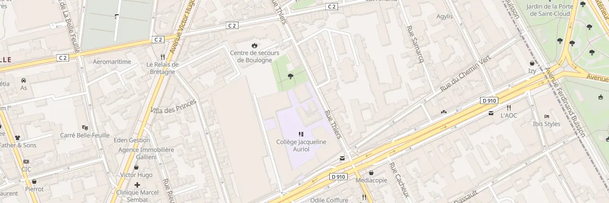 Plan du 56 Rue Thiers à Boulogne-Billancourt