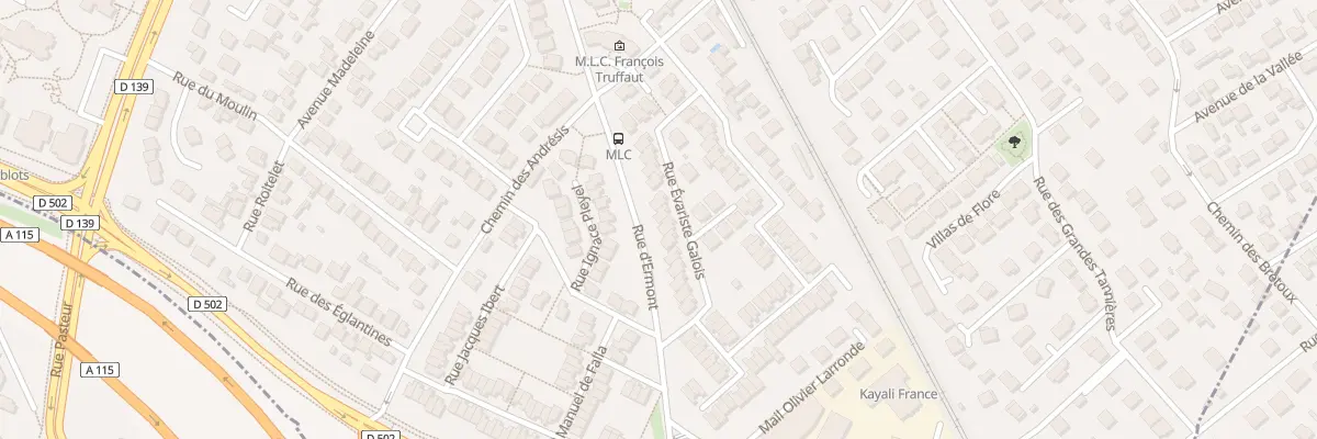 Plan du 99 Rue Evariste Galois à Saint-Leu-la-Forêt