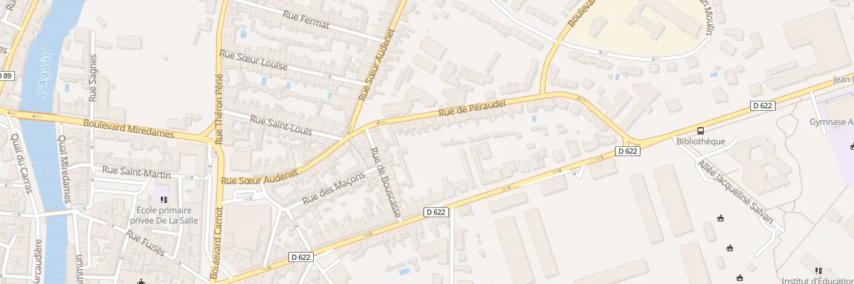 Plan du 14 Rue Peraudel à Castres