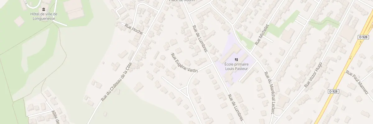 Plan du 3 Rue Eugene Varlin à Longuenesse