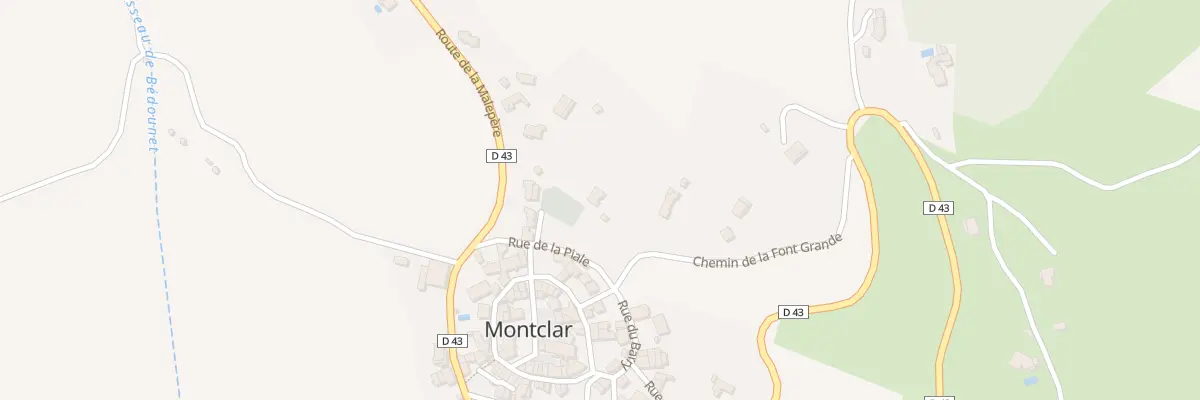 Plan du 1A Le Village à Montclar