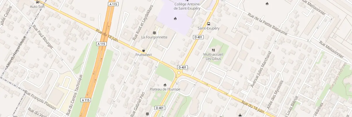 Plan du 128 Rue du Dix Huit Juin à Ermont