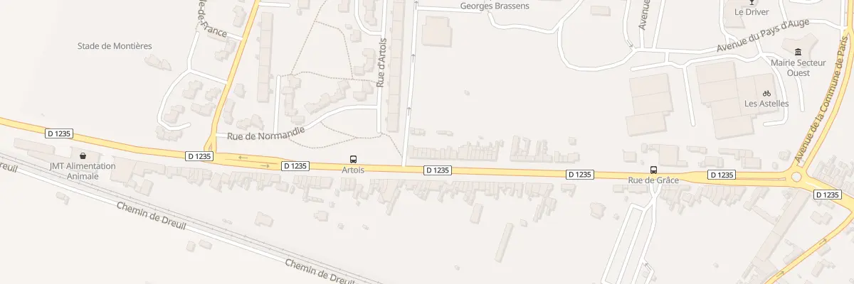 Plan du 654 Rue d’Abbeville à Amiens