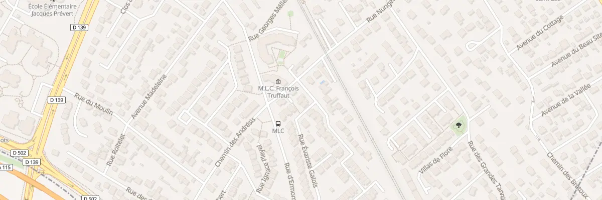 Plan du 2 Rue Evariste Galois à Saint-Leu-la-Forêt