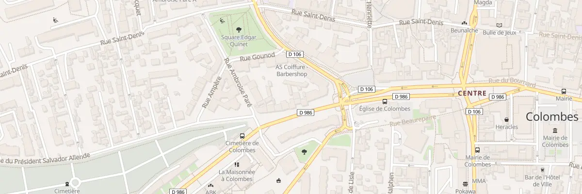 Plan du 38 Rue Gabriel Péri à Colombes