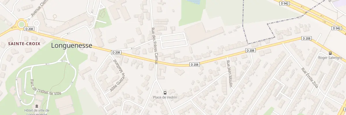 Plan du 2 Rue Roger Salengro à Longuenesse