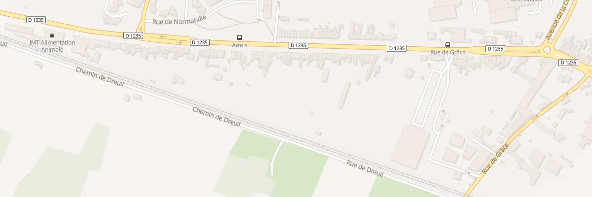 Plan du 545 Rue d’Abbeville à Amiens