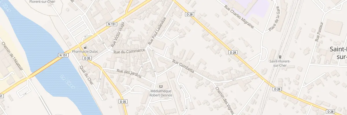 Plan du 13 Rue Gambetta à Saint-Florent-sur-Cher