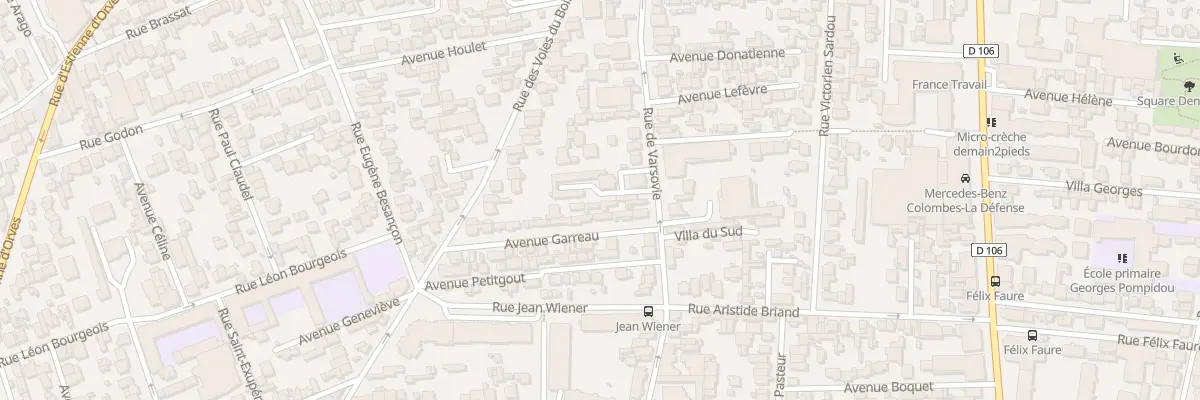 Plan du 50 Rue de Varsovie à Colombes