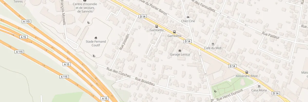 Plan du 21 Bd Gambetta à Sannois