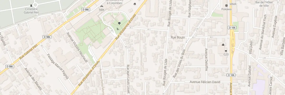 Plan du 15 Rue Jacques Eléonor Fermé à Colombes