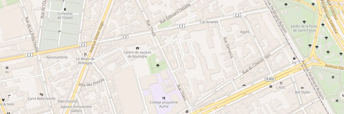 Plan du 47 Rue Thiers à Boulogne-Billancourt