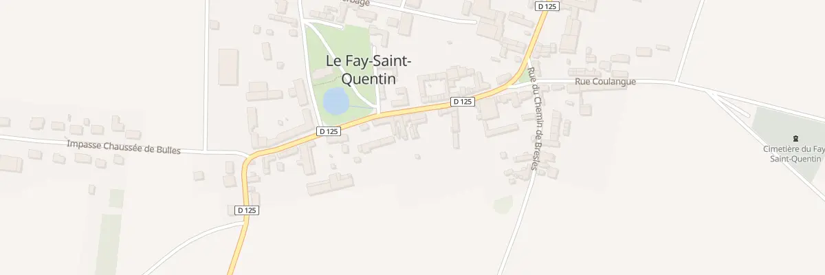 Plan du 16 Rue de la Franche Mare au Fay-Saint-Quentin