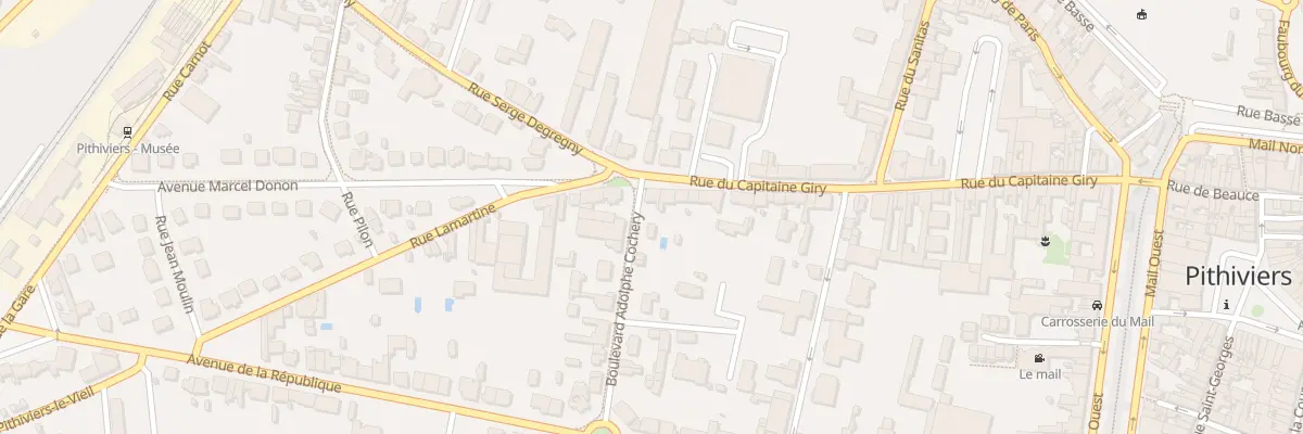 Plan du 53 Rue du Capitaine Giry à Pithiviers