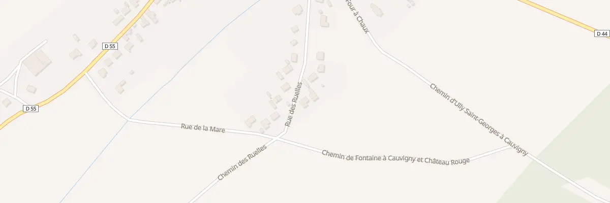 Plan du 19 Rue des Ruelles à Cauvigny