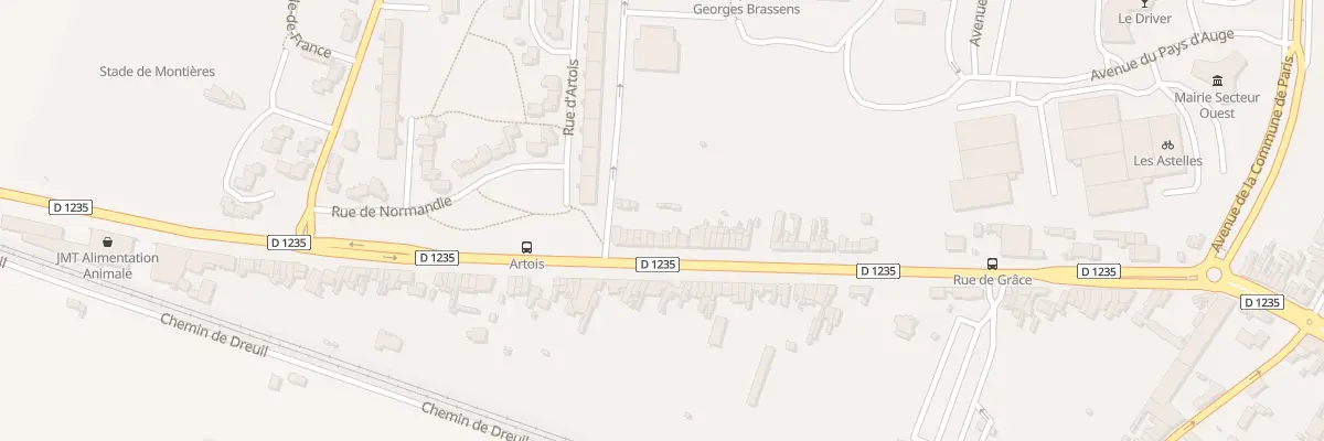 Plan du 648 Rue d’Abbeville à Amiens