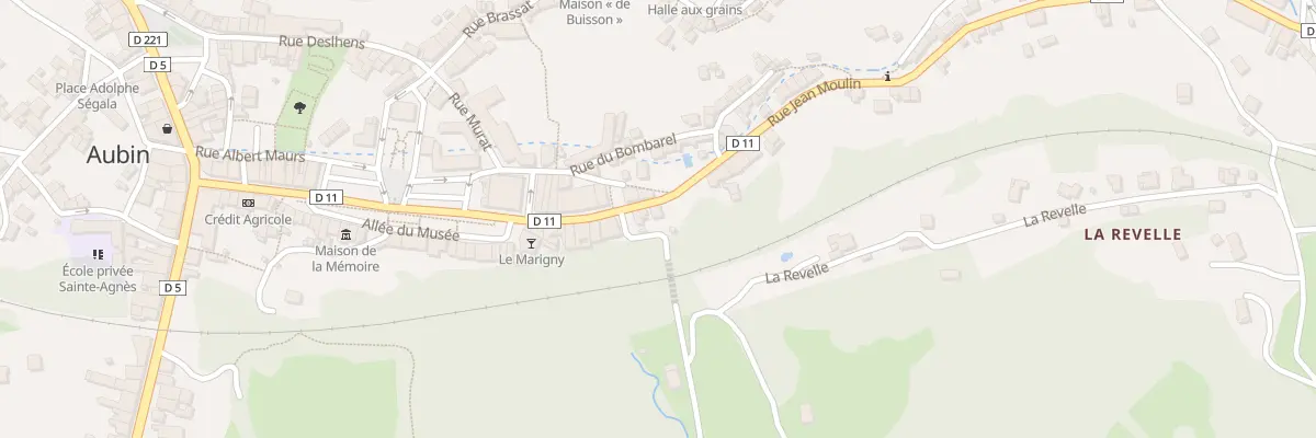 Plan du 20 Rue Jean Moulin à Aubin
