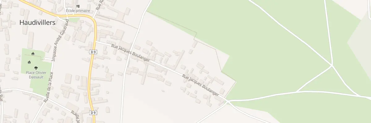 Plan du 15 Rue Jacques Boulanger à Haudivillers