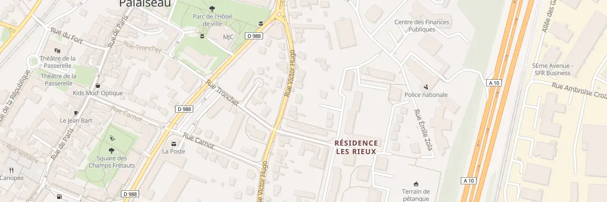 Plan du 47 Rue Victor Hugo à Palaiseau