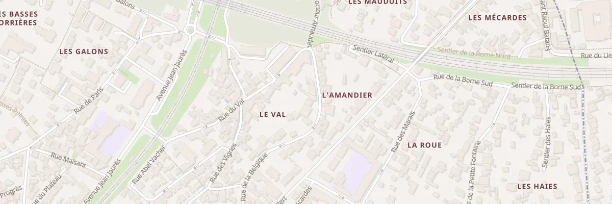 Plan du 18B Rue de la Belgique à Meudon