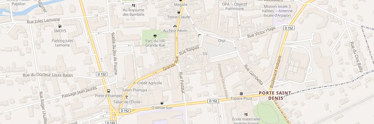 Plan du 7 Rue Pasteur à Arpajon