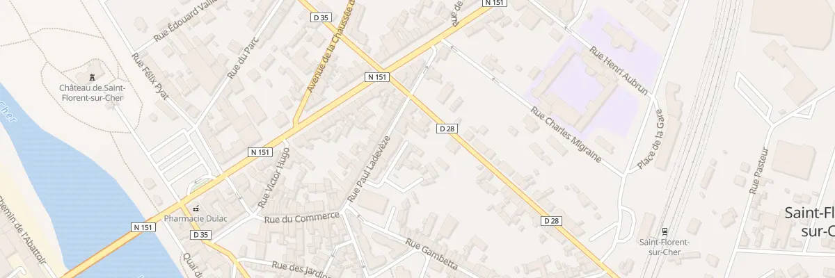 Plan du 11 Rue Paul Ladevèze à Saint-Florent-sur-Cher